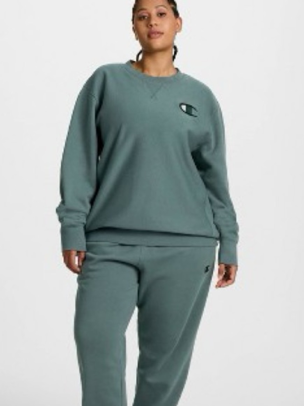 Unisex Champion Sage Green Pullover Sweatshirt